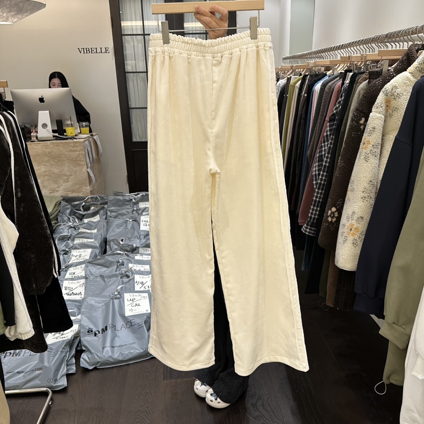 VIBELLE韓國直郵㊣女裝新款時尚真品熱賣職業休閑25秋冬休閑褲VIBELLE休閑褲