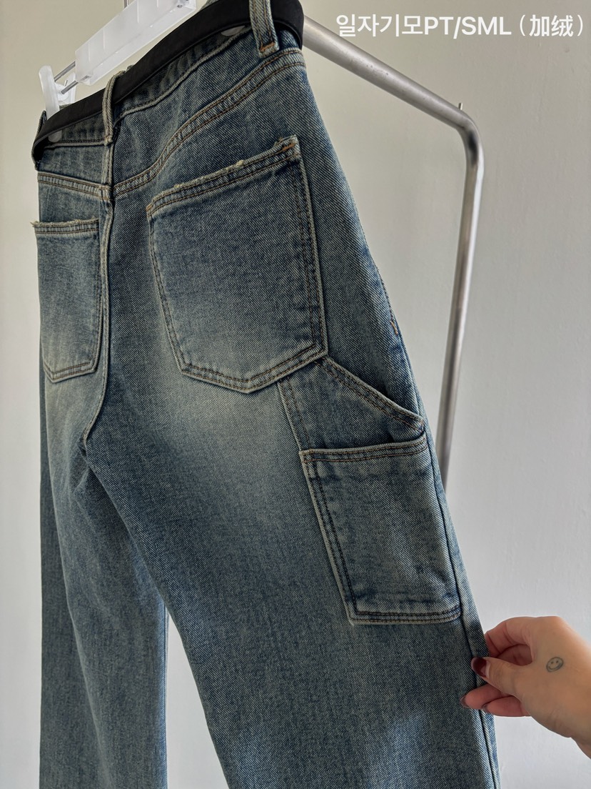 BENE東大門㊣實拍女裝新款時尚真品25秋冬人氣牛仔褲不含腰帶BENE牛仔褲