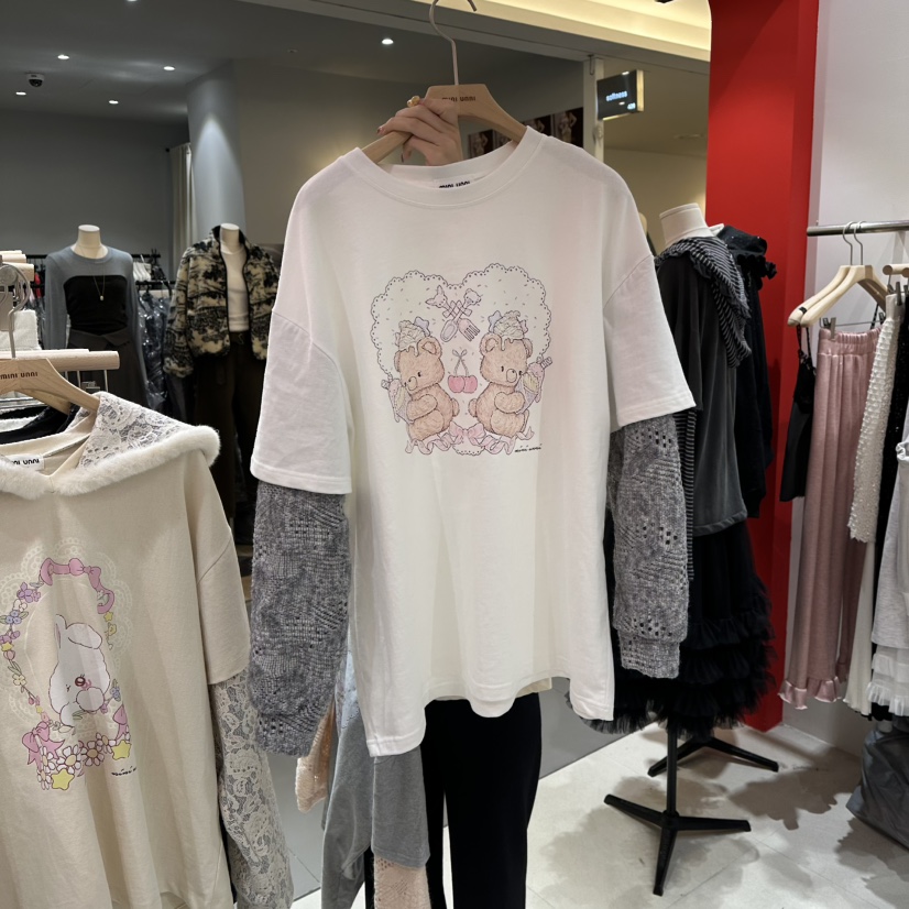MINI UNNI韓國代購㊣女裝新品職業熱賣推薦人氣真品長袖T恤MINI UNNI長袖T恤