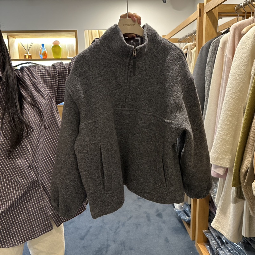 ROUNDER東大門㊣實拍女裝新品職業熱賣時尚25秋冬真品夾克拉鏈ROUNDER夾克圖色3
