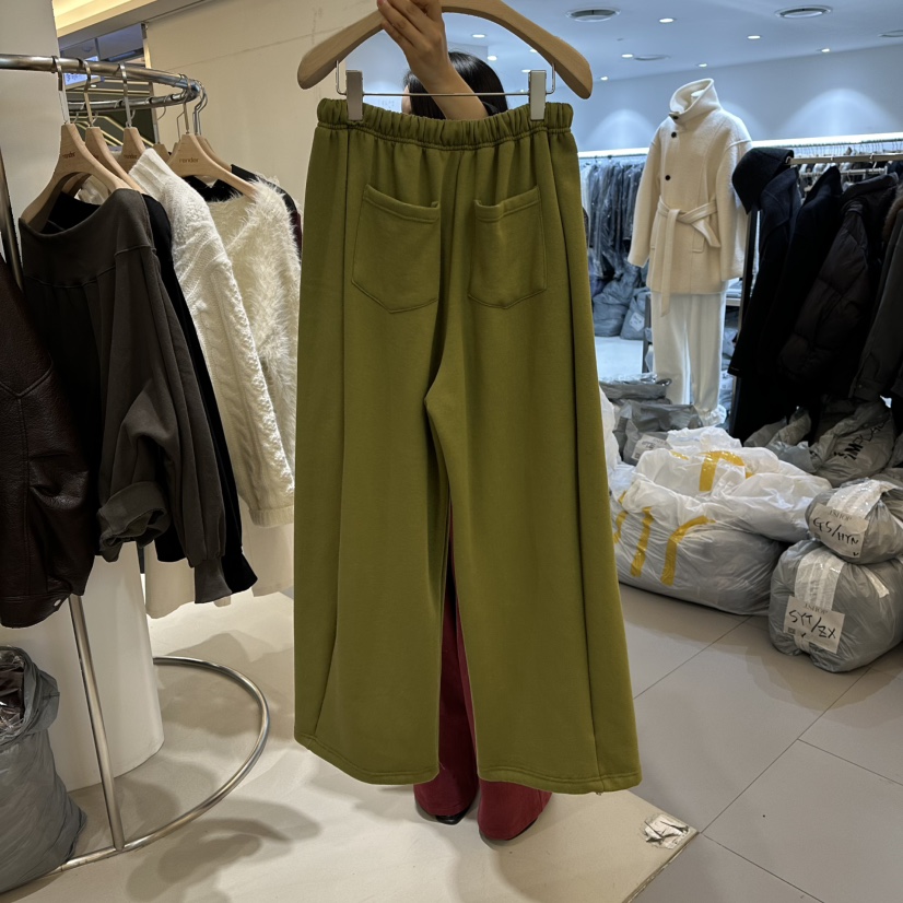 RENDER韓國直郵㊣女裝新品休閑時尚真品職業休閑褲加絨羊毛RENDER休閑褲