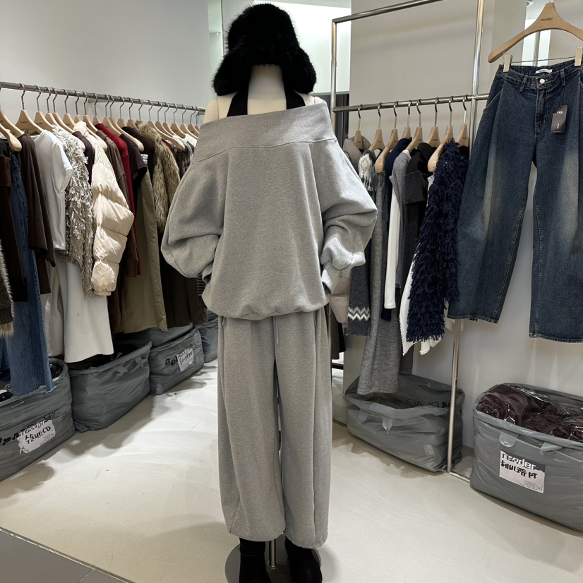 RENDER韓國直郵㊣女裝新品休閑時尚真品職業休閑褲加絨羊毛RENDER休閑褲