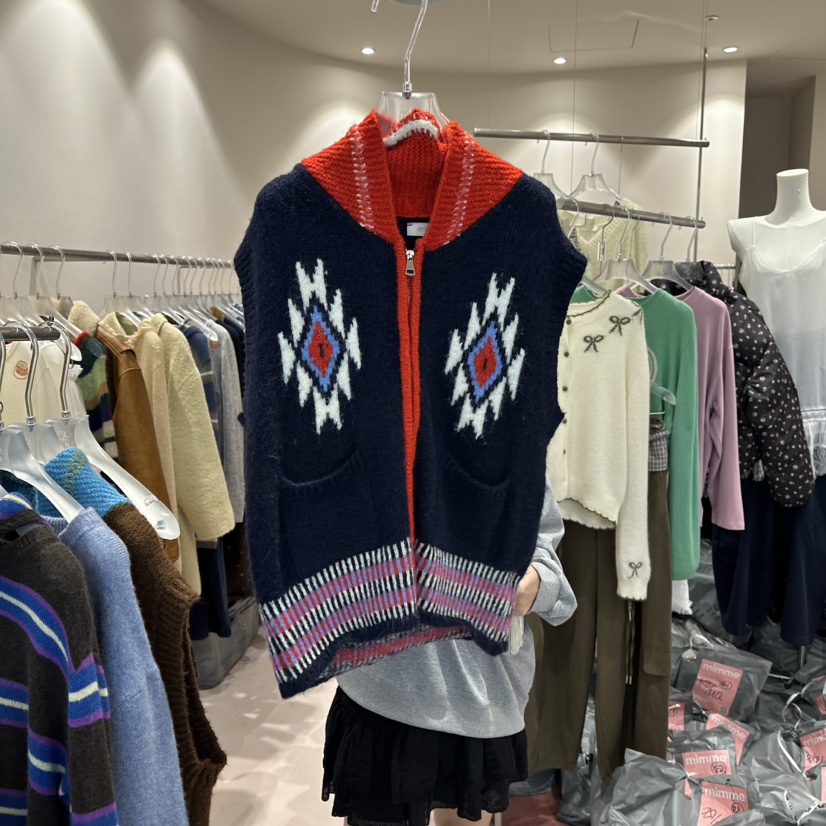 MIMME韓國直郵㊣女士新品人氣推薦職業真品熱賣休閑25秋冬馬甲MIMME馬甲圖色2