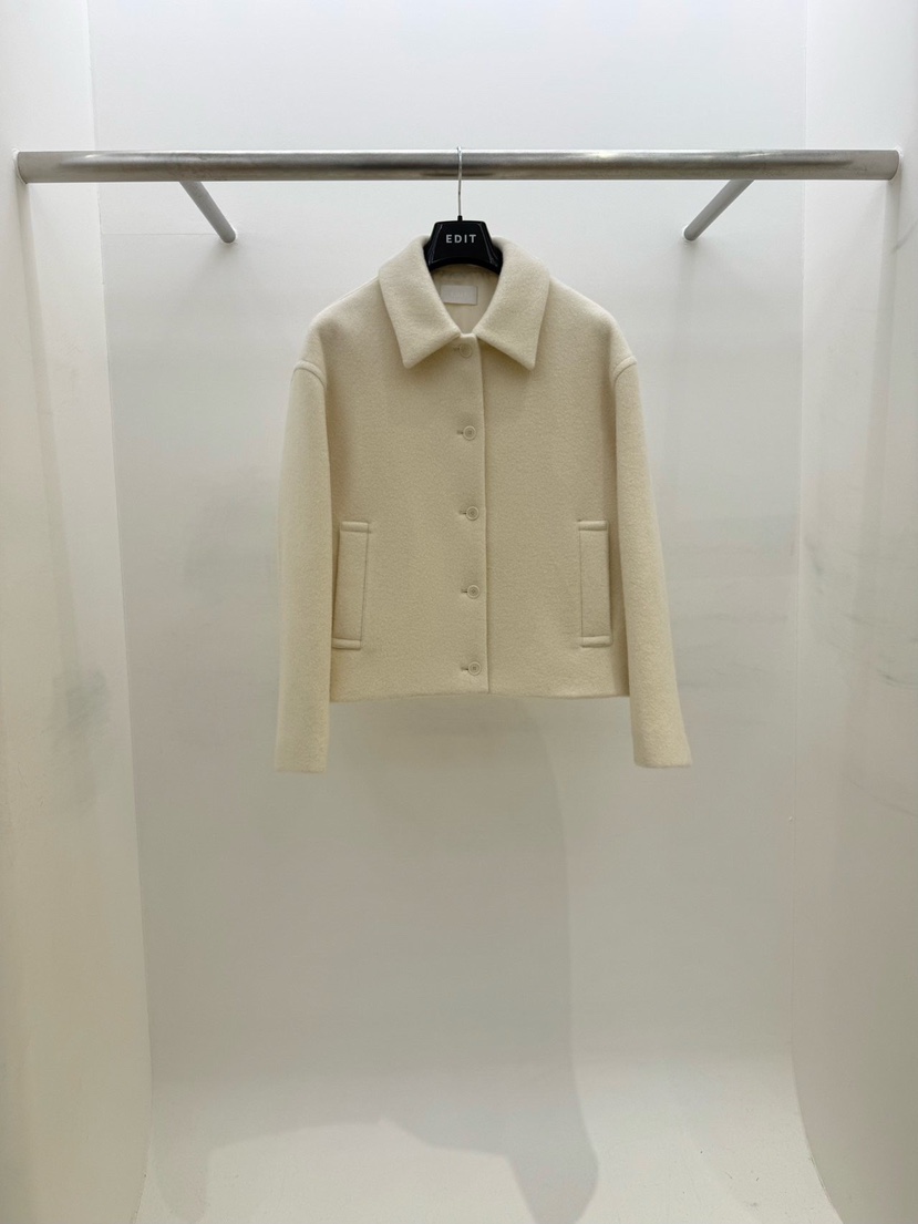 EDIT東大門㊣實拍女士新款熱賣人氣25秋冬休閑職業短款大衣EDIT短款大衣