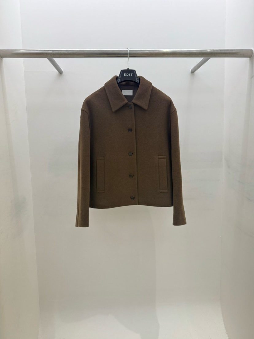 EDIT東大門㊣實拍女士新款熱賣人氣25秋冬休閑職業短款大衣EDIT短款大衣圖色3
