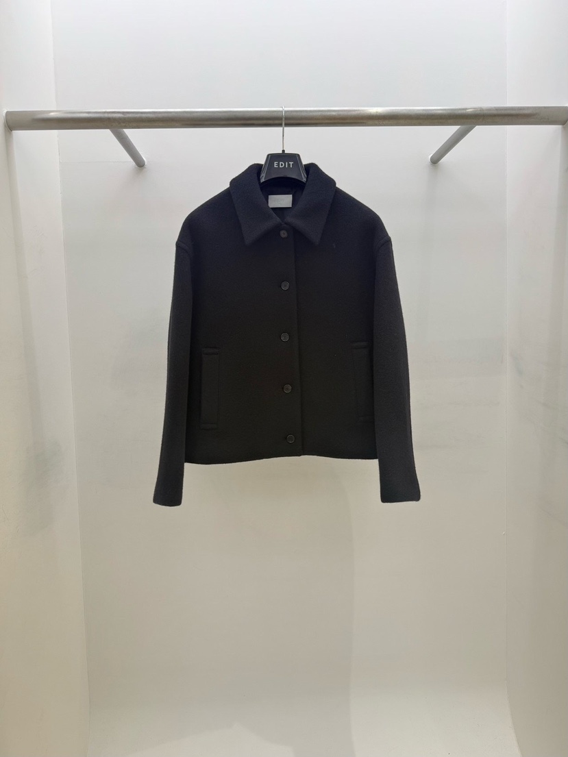 EDIT東大門㊣實拍女士新款熱賣人氣25秋冬休閑職業短款大衣EDIT短款大衣圖色4