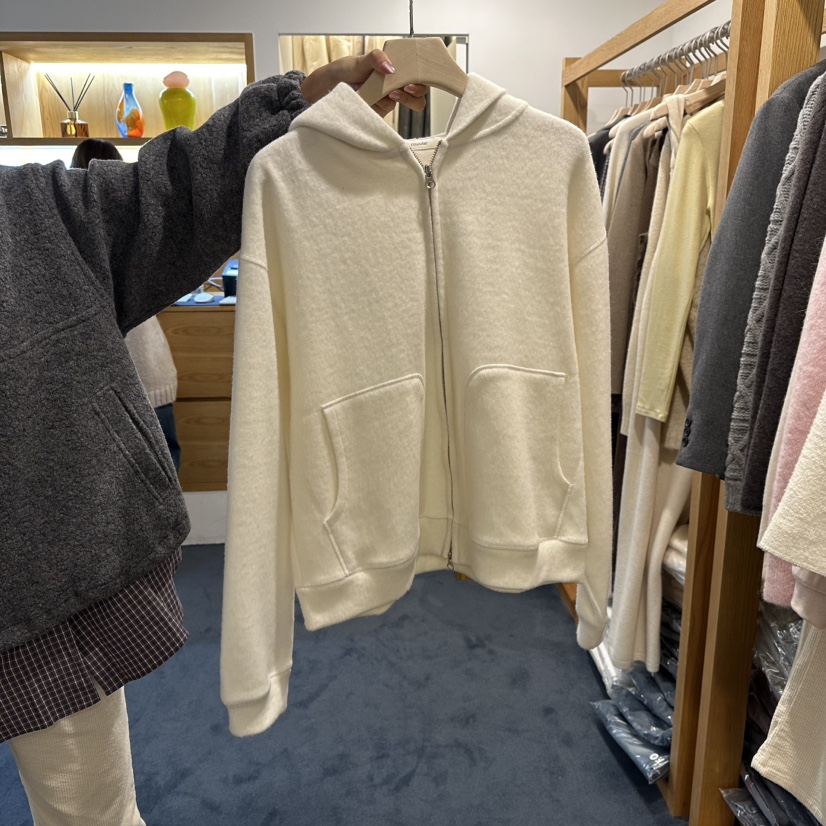 ROUNDER東大門㊣實拍女士新品休閑時尚真品衛衣連帽拉鏈衫羊毛ROUNDER衛衣