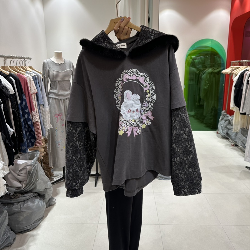 MINI UNNI東大門㊣代購女士新款人氣熱賣休閑職業推薦衛衣MINI UNNI衛衣圖色3