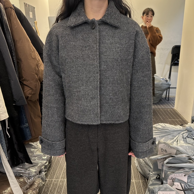 FIND-P東大門㊣代購女裝新款25秋冬推薦人氣休閑夾克羊毛夾棉FIND-P夾克圖色2