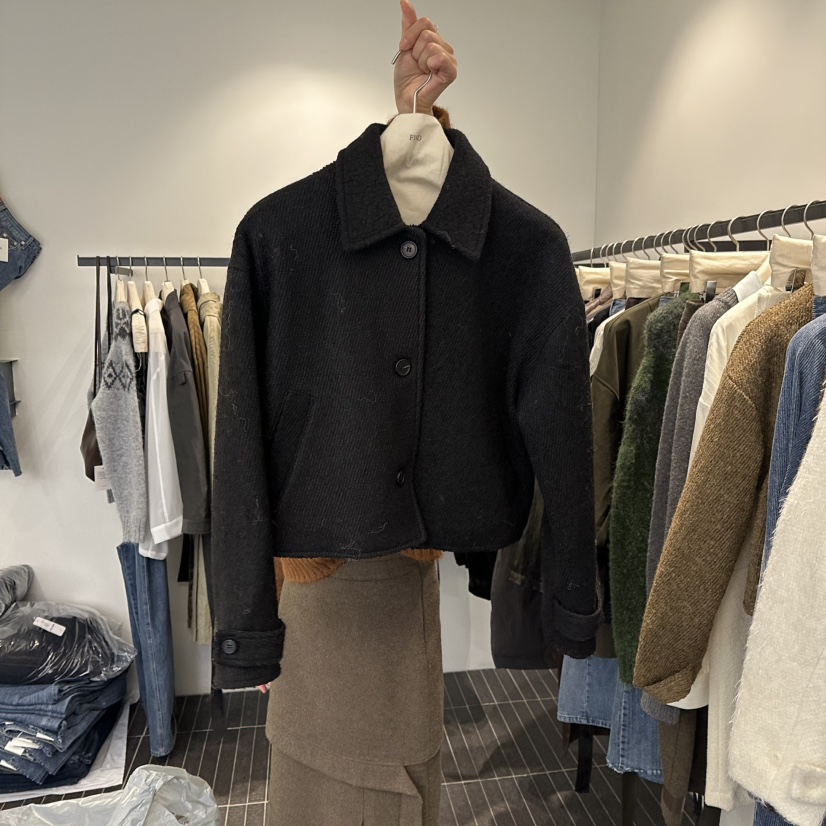 FIND-P東大門㊣代購女裝新款25秋冬推薦人氣休閑夾克羊毛夾棉FIND-P夾克圖色3