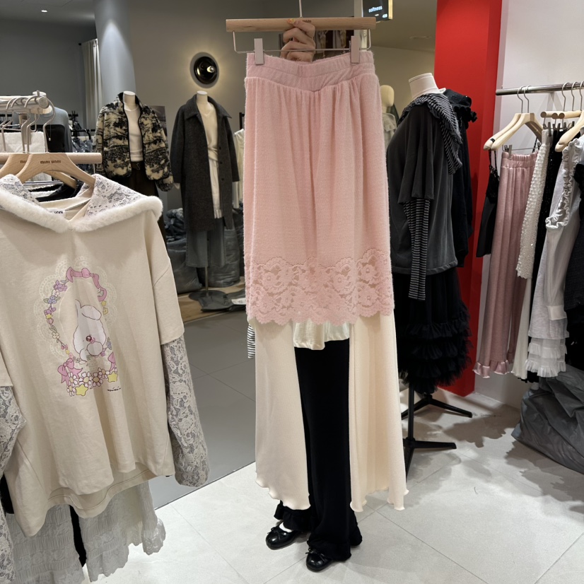 MINI UNNI韓國代購㊣女士新品25秋冬時尚推薦休閑職業裙褲MINI UNNI裙褲