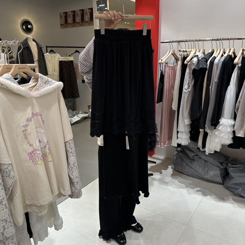 MINI UNNI韓國代購㊣女士新品25秋冬時尚推薦休閑職業裙褲MINI UNNI裙褲圖色3