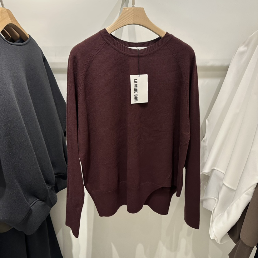 LAMINEDOR東大門㊣代購女裝新款人氣推薦時尚真品長袖T恤雙領LA MINE DOR長袖T恤圖色3