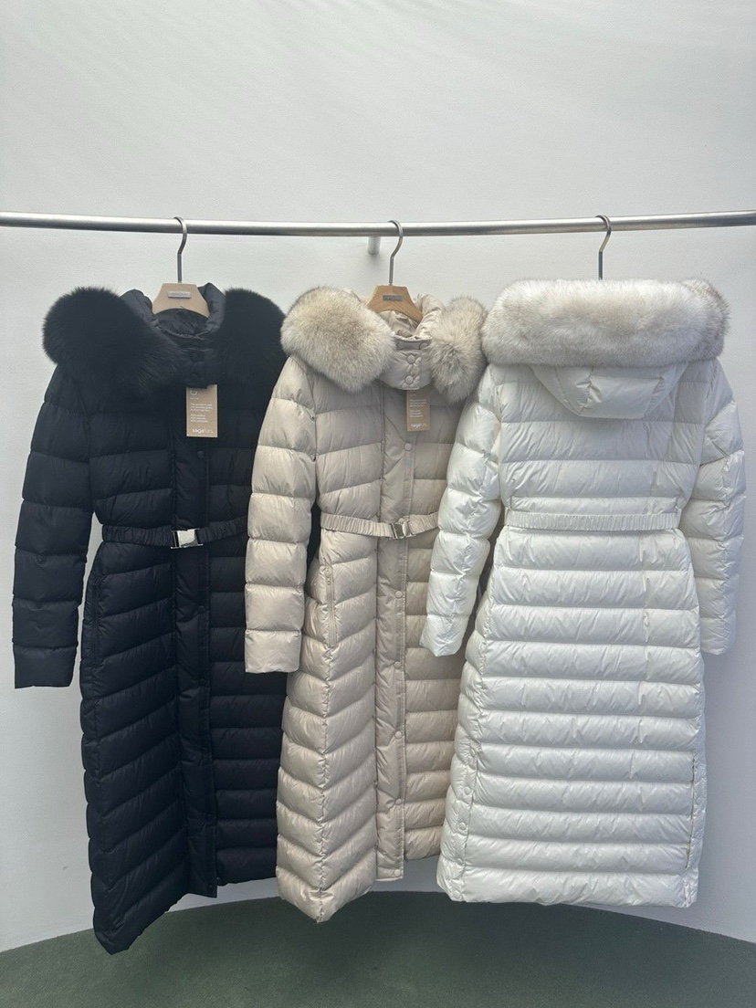 WIDA-P韓國代購㊣女士新品25秋冬人氣熱賣長款羽絨服含腰帶WIDA/RENEJ長款羽絨服