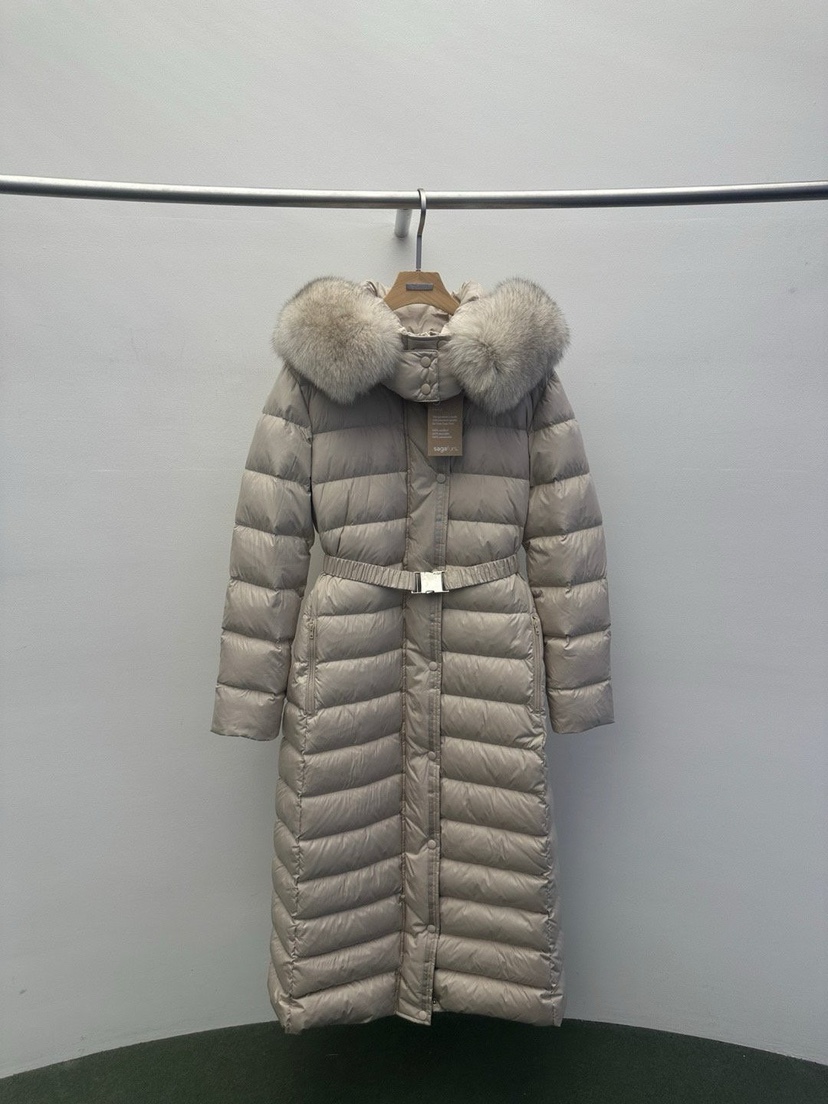 WIDA-P韓國代購㊣女士新品25秋冬人氣熱賣長款羽絨服含腰帶WIDA/RENEJ長款羽絨服圖色2