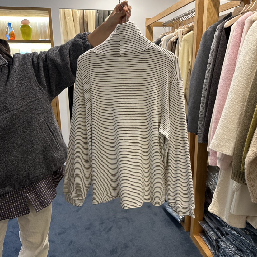 ROUNDER東大門㊣直郵女士新品推薦休閑真品25秋冬時尚長袖T恤ROUNDER長袖T恤