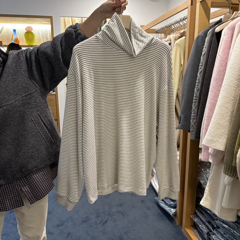 ROUNDER東大門㊣直郵女士新品推薦休閑真品25秋冬時尚長袖T恤ROUNDER長袖T恤