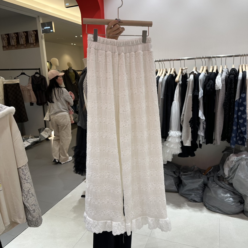 MINI UNNI東大門㊣實拍女士新品人氣推薦職業真品25秋冬休閑褲MINI UNNI休閑褲圖色3白色