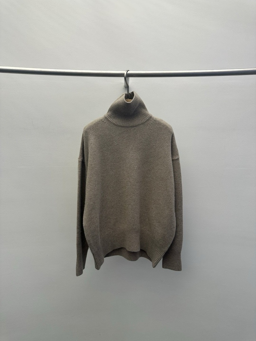 WIDA-P韓國代購㊣女士新品熱賣25秋冬休閑真品時尚推薦針織衫WIDA/RENEJ針織衫圖色3米色