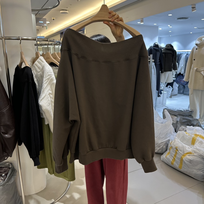 RENDER韓國代購㊣女裝新款25秋冬時尚推薦真品衛衣加絨羊毛RENDER衛衣