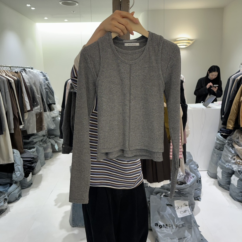 AVECNOUS韓國直郵㊣女裝新款真品25秋冬休閑人氣套裝兩件套AVECNOUS套裝