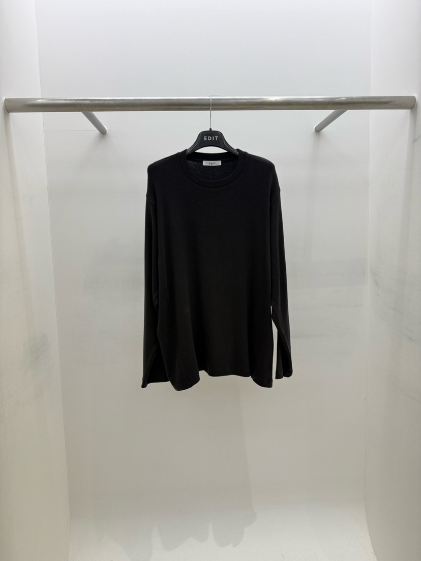 EDIT東大門㊣直郵女裝新品職業25秋冬時尚推薦真品熱賣長袖T恤EDIT長袖T恤圖色4黑色