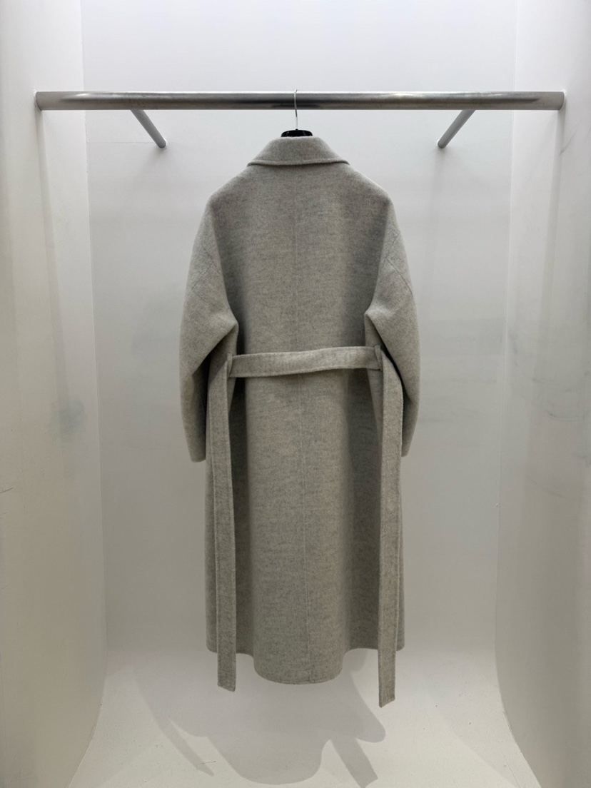 EDIT韓國代購㊣女士新款真品時尚職業25秋冬中長款大衣含腰帶EDIT中長款大衣