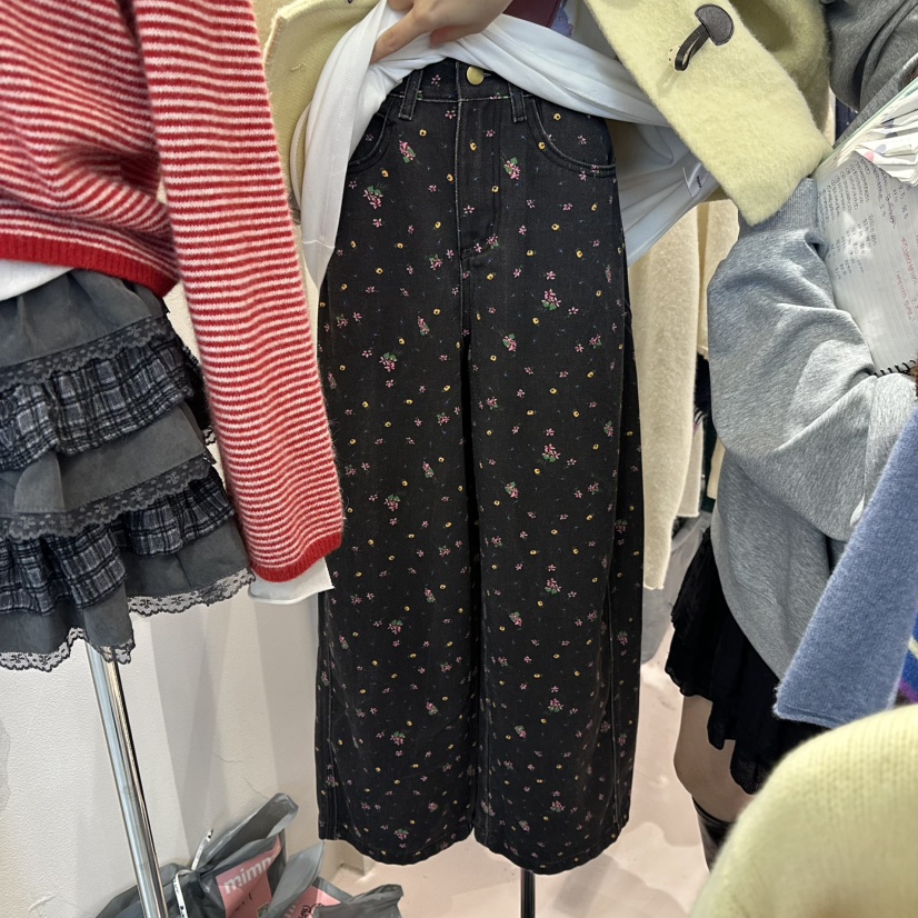 MIMME韓國代購㊣女裝新款職業人氣休閑25秋冬推薦時尚牛仔褲MIMME牛仔褲