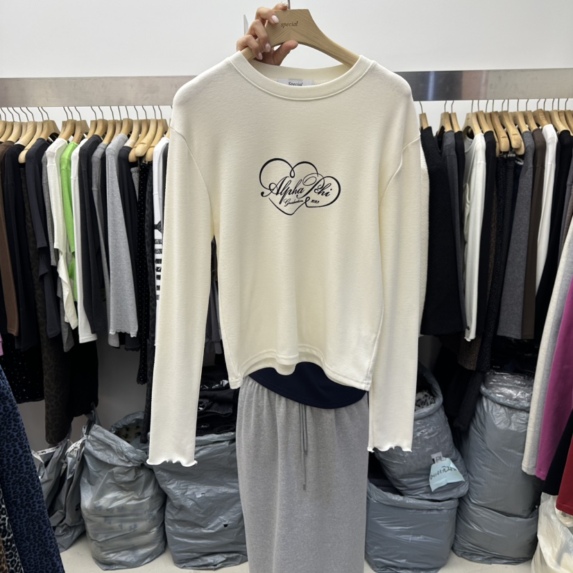 SPECIAL東大門㊣直郵女士新品休閑推薦人氣時尚25秋冬長袖T恤SPECIAL長袖T恤