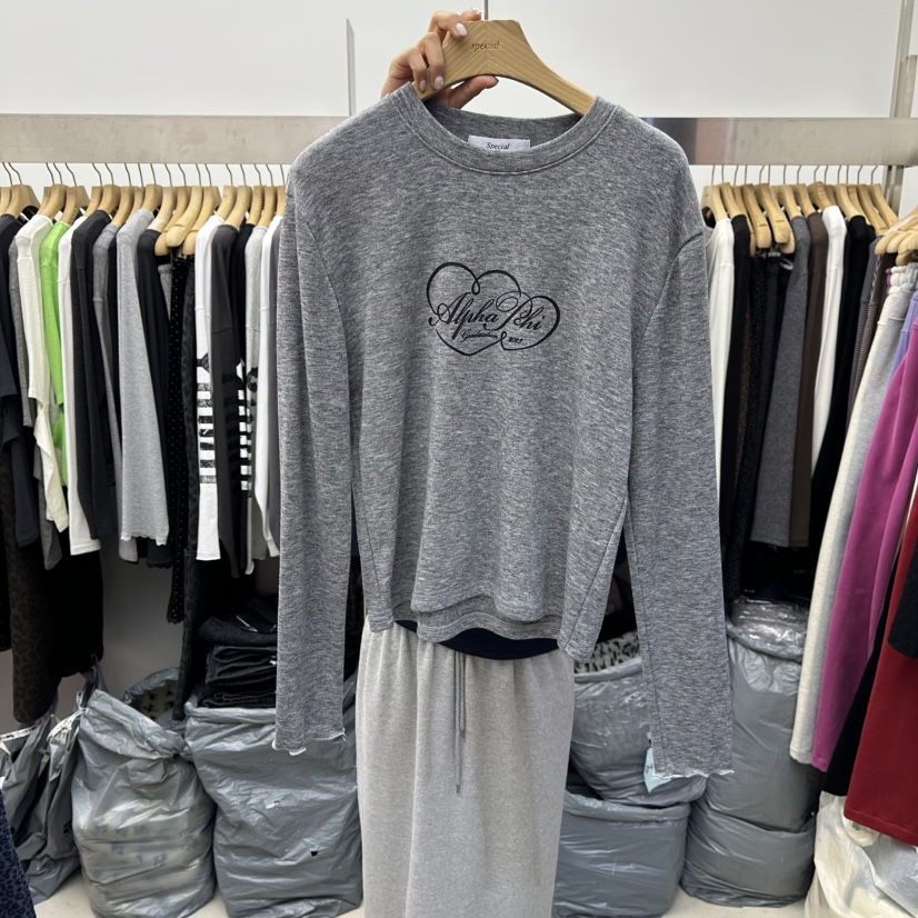 SPECIAL東大門㊣直郵女士新品休閑推薦人氣時尚25秋冬長袖T恤SPECIAL長袖T恤圖色3