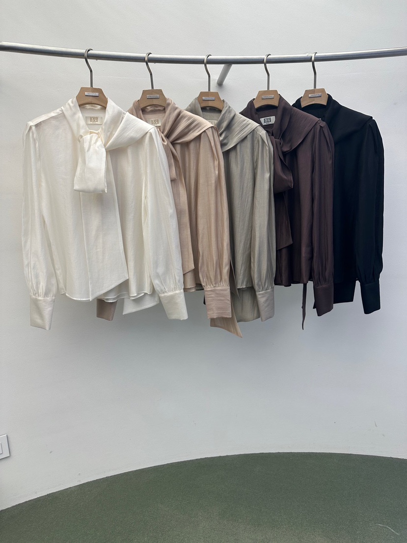 WIDA-P東大門㊣直郵女士新品熱賣休閑25秋冬時尚襯衫蕾絲衫WIDA/RENEJ襯衫/蕾絲衫