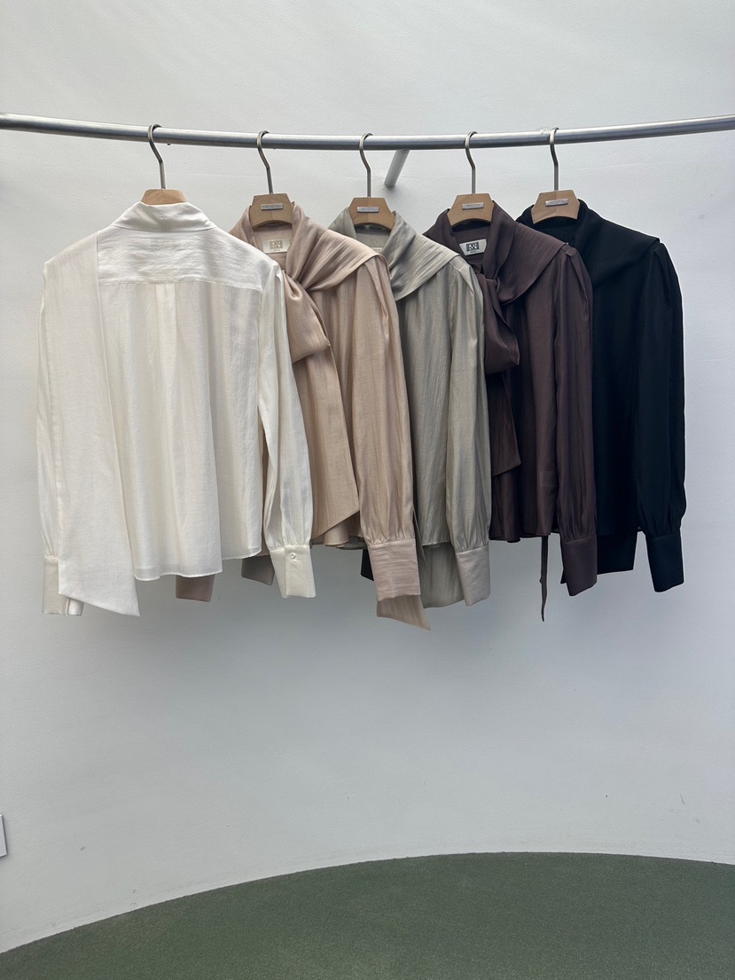 WIDA-P東大門㊣直郵女士新品熱賣休閑25秋冬時尚襯衫蕾絲衫WIDA/RENEJ襯衫/蕾絲衫