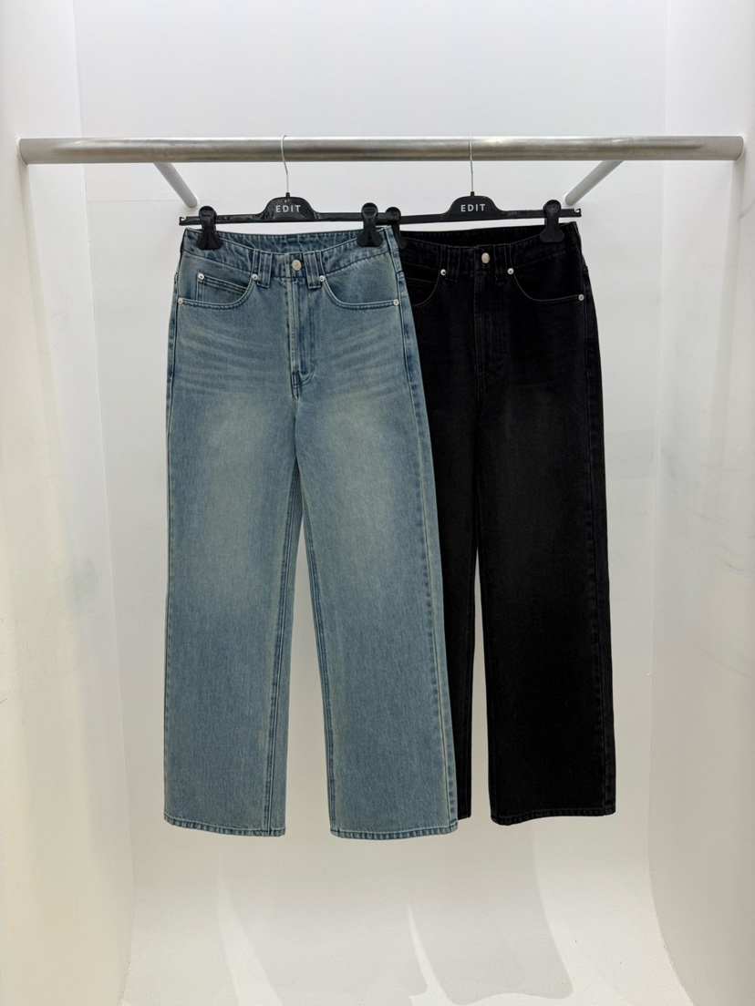 EDIT東大門㊣直郵女裝新品25秋冬推薦職業真品休閑時尚牛仔褲EDIT牛仔褲