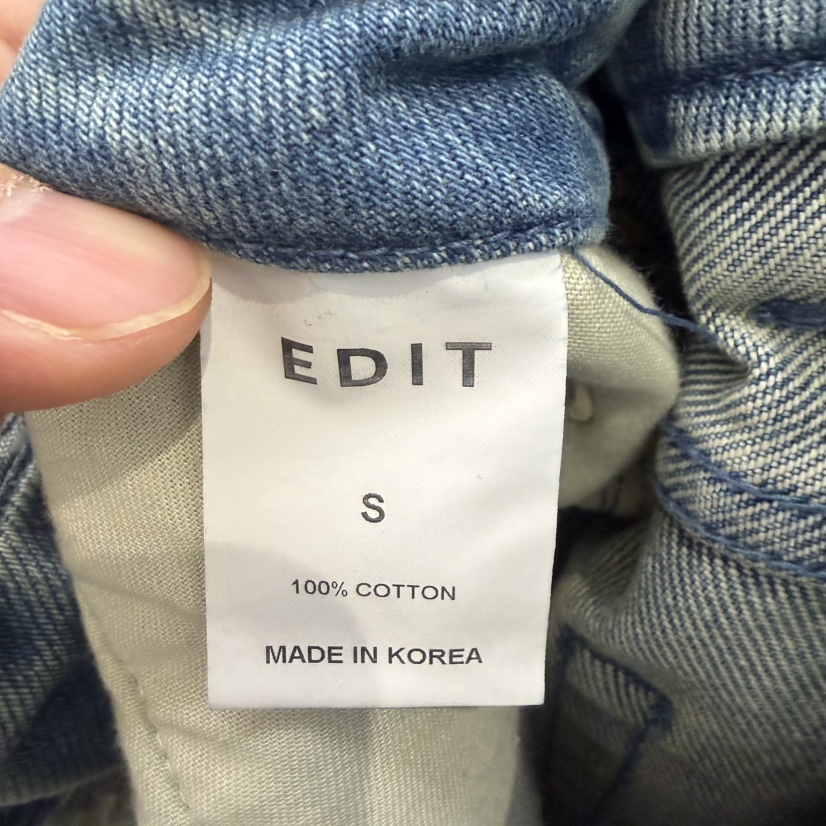 EDIT東大門㊣直郵女裝新品25秋冬推薦職業真品休閑時尚牛仔褲EDIT牛仔褲