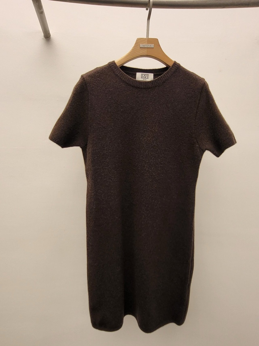 WIDA-P韓國直郵㊣女士新品休閑25秋冬時尚職業推薦連衣裙羊絨WIDA/RENEJ連衣裙圖色3棕色