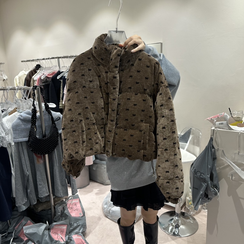 MIMME東大門㊣直郵女士新款真品熱賣時尚短款羽絨服天鵝絨鴨絨MIMME短款羽絨服圖色2