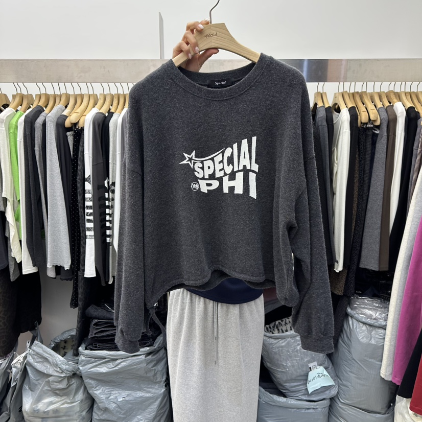 SPECIAL韓國直郵㊣女士新品休閑25秋冬人氣熱賣職業長袖T恤SPECIAL長袖T恤圖色5墨色