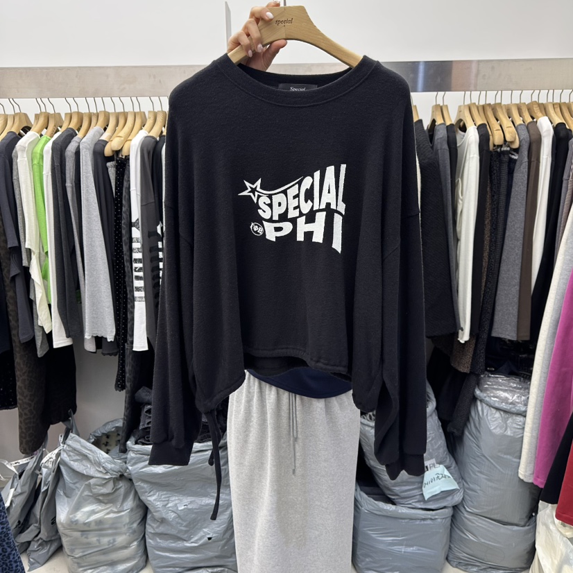 SPECIAL韓國直郵㊣女士新品休閑25秋冬人氣熱賣職業長袖T恤SPECIAL長袖T恤圖色7黑色