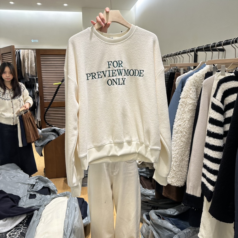 GILLI韓國直郵㊣女裝新款真品休閑人氣時尚25秋冬職業衛衣加絨GILLI衛衣