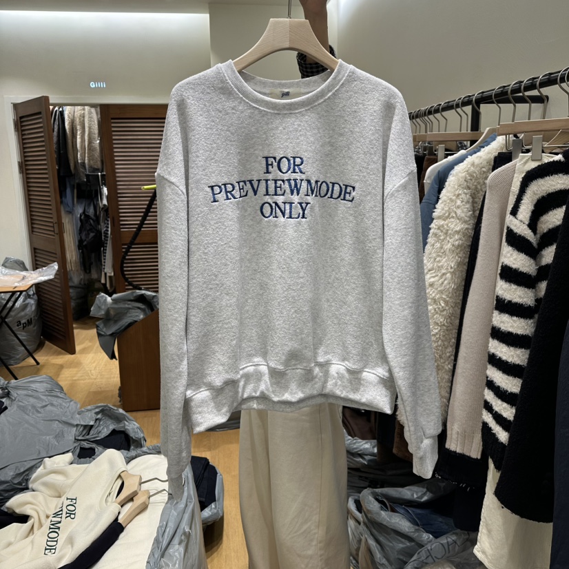 GILLI韓國直郵㊣女裝新款真品休閑人氣時尚25秋冬職業衛衣加絨GILLI衛衣圖色3