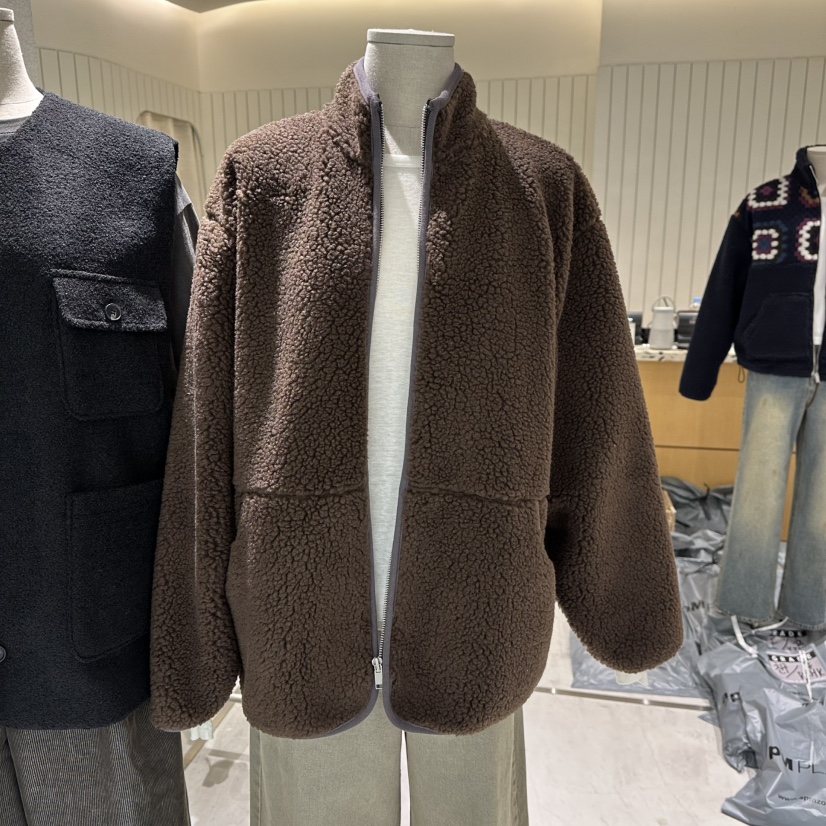 GRADE韓國代購㊣女裝新品25秋冬真品人氣時尚推薦休閑熱賣夾克GRADE夾克圖色2