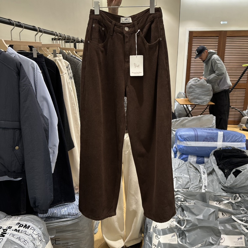 GILLI東大門㊣代購女士新品時尚職業休閑25秋冬人氣休閑褲加絨GILLI休閑褲圖色2