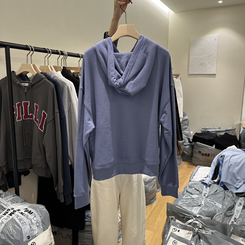 GILLI韓國代購㊣女裝新款25秋冬職業時尚推薦衛衣連帽拉鏈衫GILLI衛衣