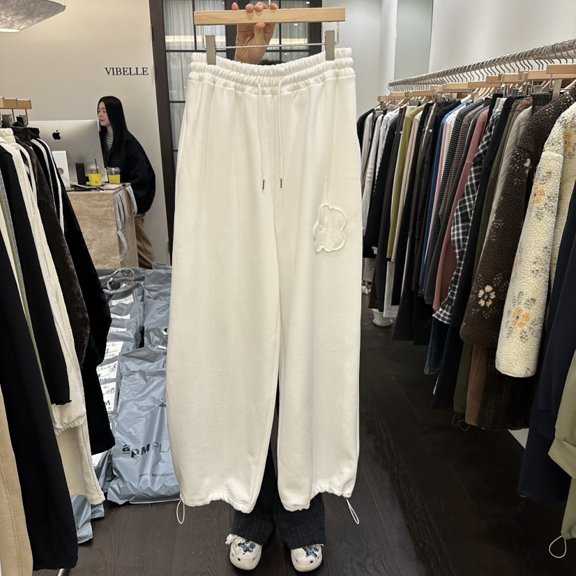 VIBELLE韓國直郵㊣女裝新款真品人氣推薦熱賣25秋冬休閑褲加絨VIBELLE休閑褲