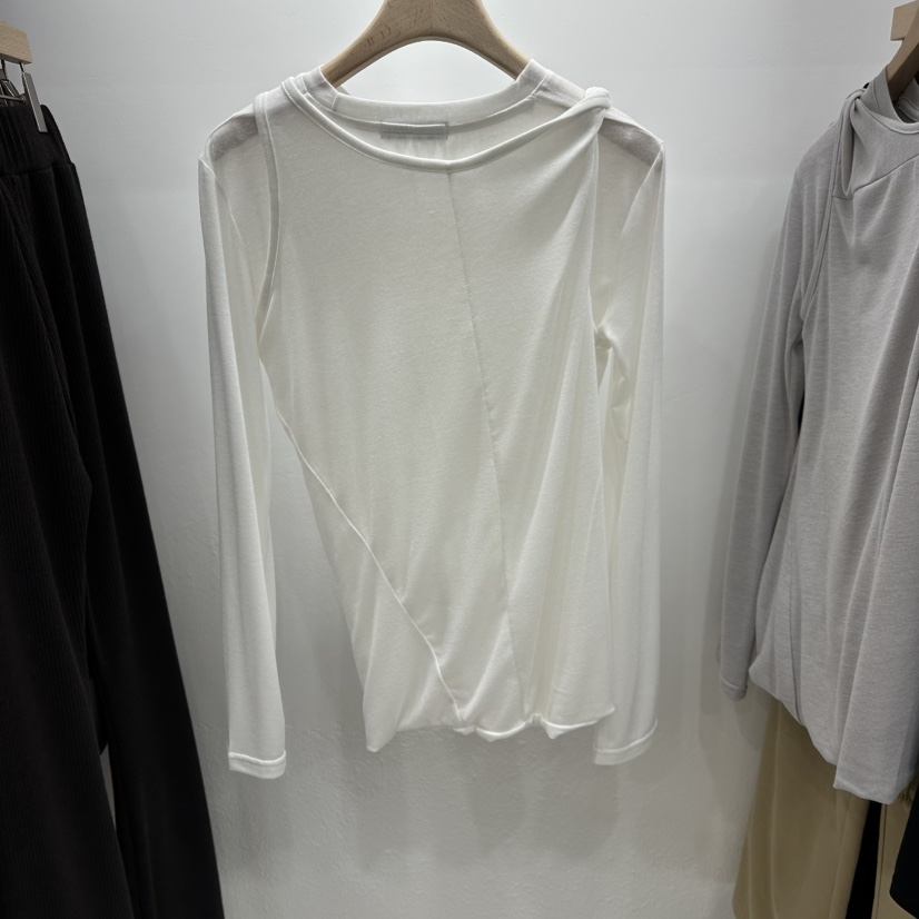 THE VALUE韓國代購㊣女士新品休閑真品人氣長袖T恤假兩件雙層THE VALUE長袖T恤