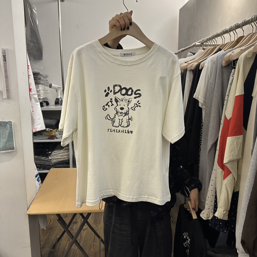 MOSAIC東大門㊣代購女士新品推薦人氣25秋冬熱賣時尚休閑T恤MOSAICT恤