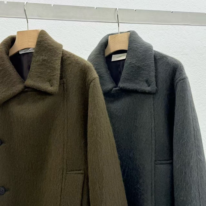 STATEMENT東大門㊣代購女裝新款推薦時尚真品短款大衣含腰帶STATEMENT短款大衣