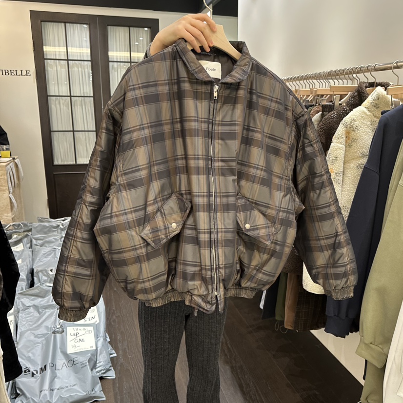 VIBELLE東大門㊣直郵女士新品推薦人氣職業休閑真品短款棉服棉VIBELLE短款棉服