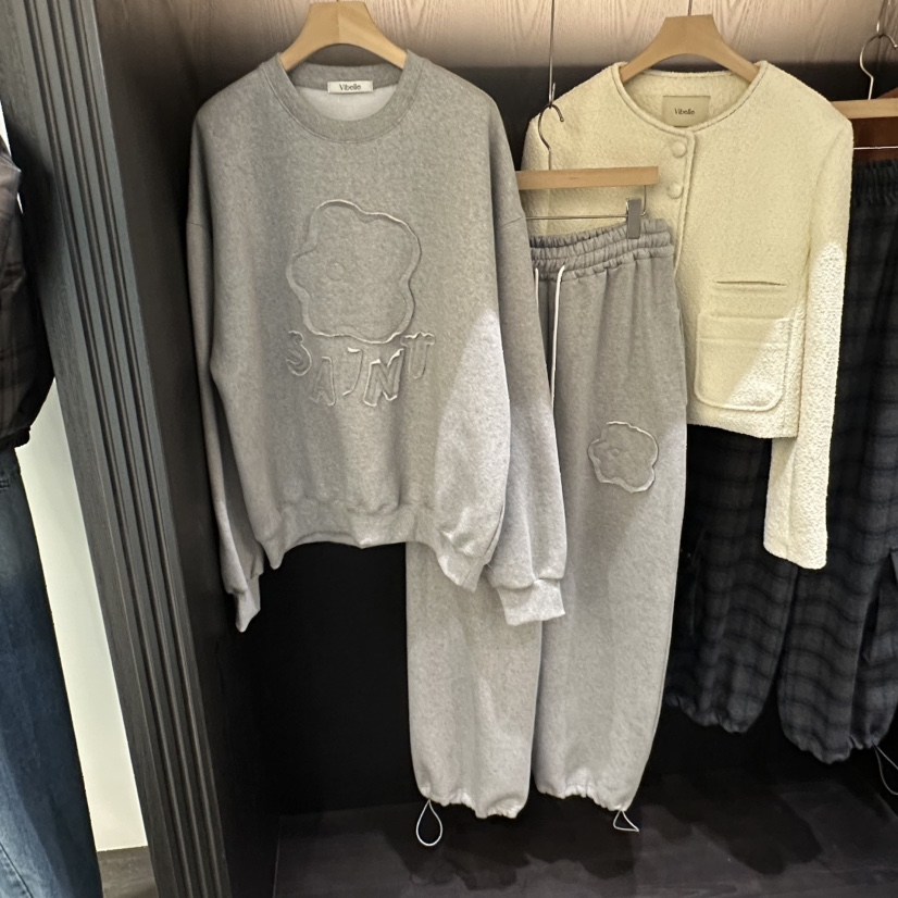 VIBELLE東大門㊣直郵女裝新品人氣熱賣真品時尚職業套裝加絨VIBELLE套裝圖色4