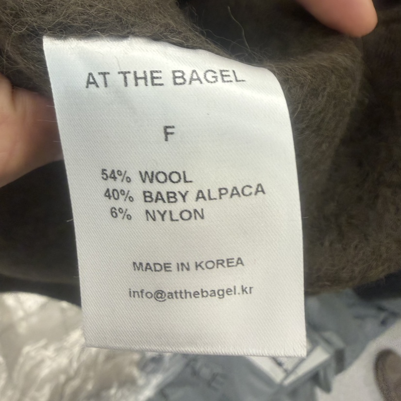 AT THE BAGEL東大門㊣代購女士新款推薦職業真品中長款大衣AT THE BAGEL中長款大衣